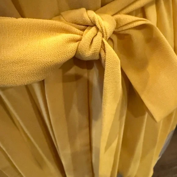 Ya Los Angeles Yellow, Gray, and Cream Layered Dress - Picture 7 of 10